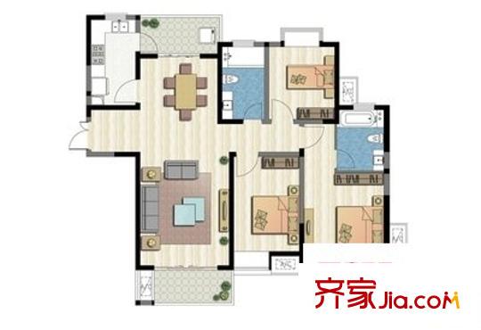 广益佳苑户型图2室 户型图 2室2厅1卫1厨