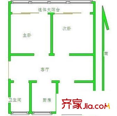 金海里户型图3室 户型图 3室2厅1卫2厨