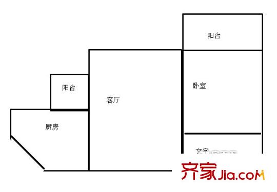 五星家园户型图1室 户型图 1室1厅1卫1厨