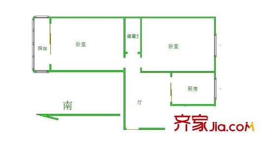 新江南花园 2室 户型图