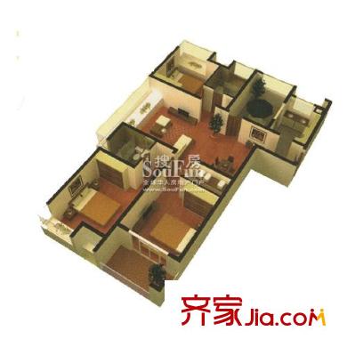 华仁凤凰城A2 3室2厅2卫1厨