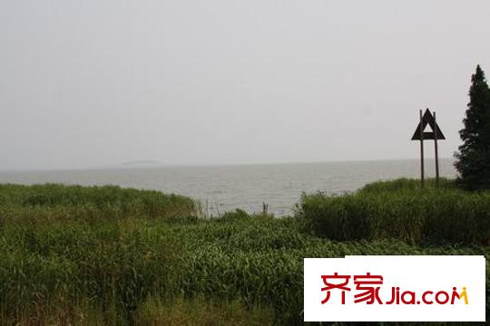 湖堤漫步毗邻太湖