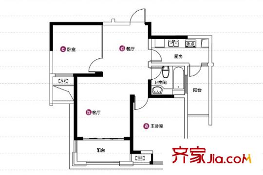 金科米兰米兰G7(售罄) 2室2厅1卫1厨
