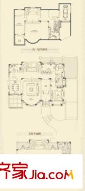 印象剑桥E1户型 4室4厅6卫1厨