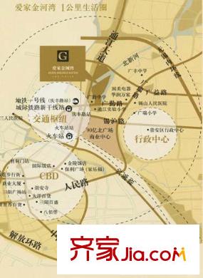 爱家金河湾区位图