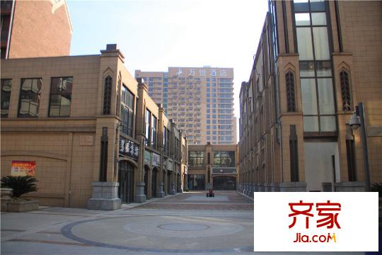 水岸观邸小区门口商业街(2015.3)