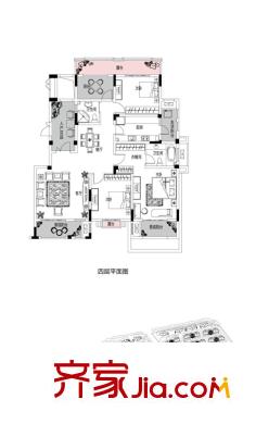 金科米兰米兰花园洋房HC4-A(售罄) 3室2厅2卫