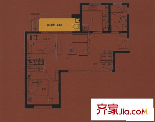 爱家金河湾精装MINI公馆 2室2厅1卫