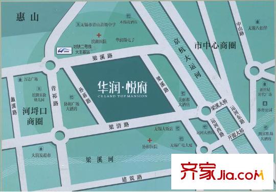 华润悦府交通图