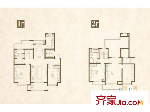 魅力万科城酩悦复式户型图 3室2厅1卫1厨