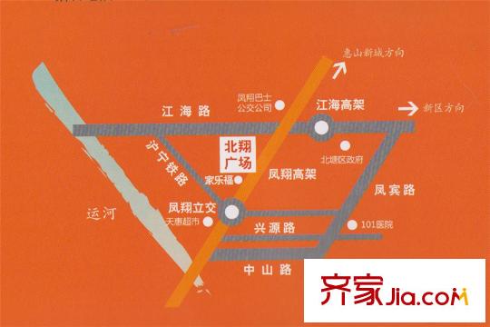 北翔广场区位图