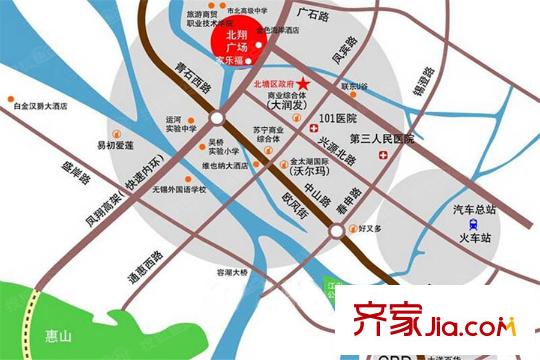 北翔广场区位图