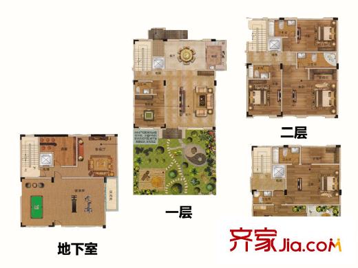 御景华庭A1户型 7室2厅5卫1厨