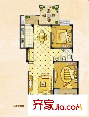 花半里FA5户型 2室2厅1卫