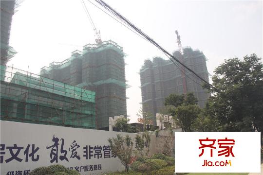 蓝光五彩城二期高层工程进度实景(2015.8)