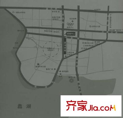 蠡湖香榭区位示意图