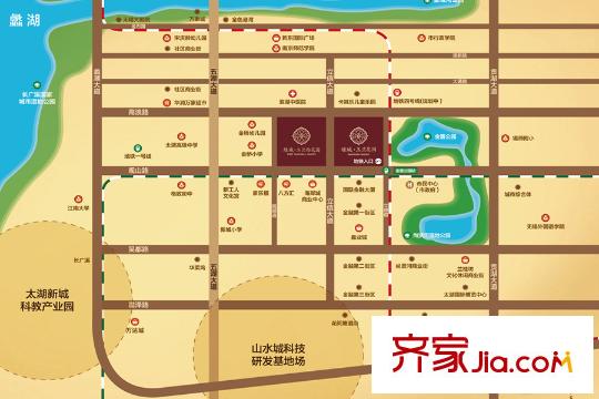 绿城玉兰花园区位图