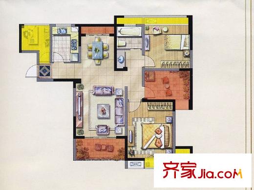 绿地波士顿公馆3期绿地1、2号楼GB15 2室2厅1卫