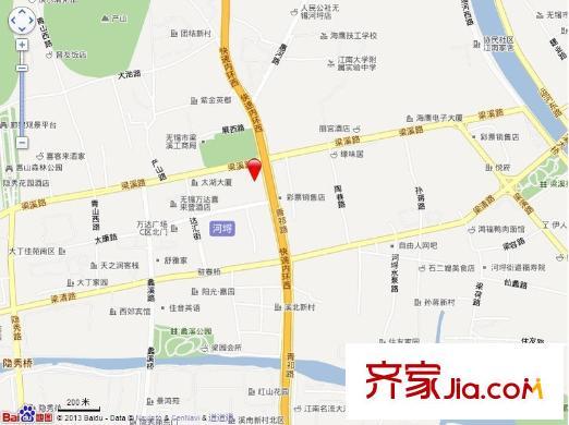 无锡滨湖万达广场交通图