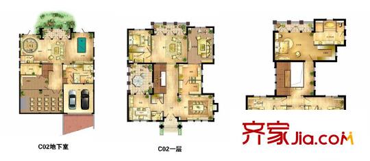 南丰御园C02户型 5室4厅6卫2厨