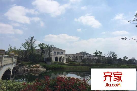 太湖锦绣园小区水景实景