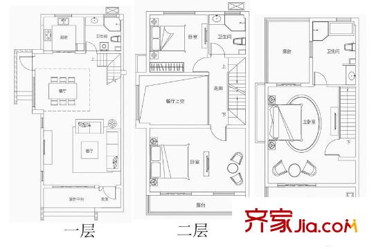 田园东方B1南175平 3室2厅3卫1厨