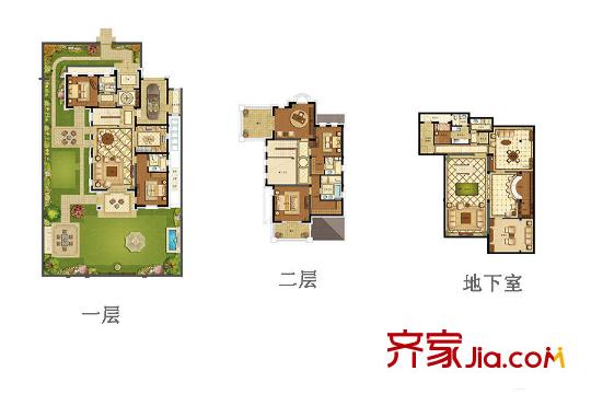 绿城雅园SN-4户型 6室7厅6卫1厨
