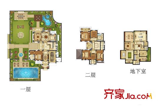 绿城雅园SS-2-户型 5室6厅5卫1厨