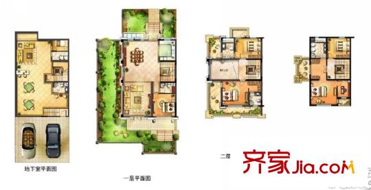 金丰・观湖铂庭H户型 4室4厅4卫1厨