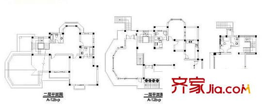 弘阳三万顷A-12b-p户型(2012.11) 4室3厅6卫1厨