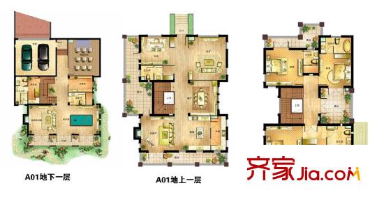 南丰御园A01户型 4室3厅6卫2厨