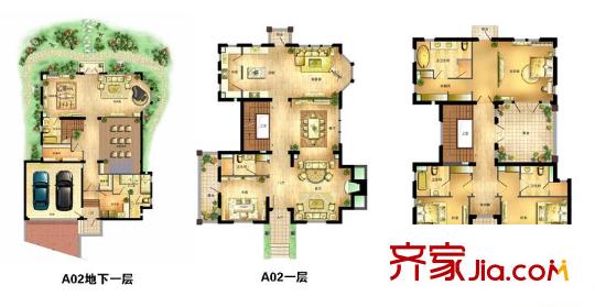 南丰御园A02户型 4室3厅6卫2厨