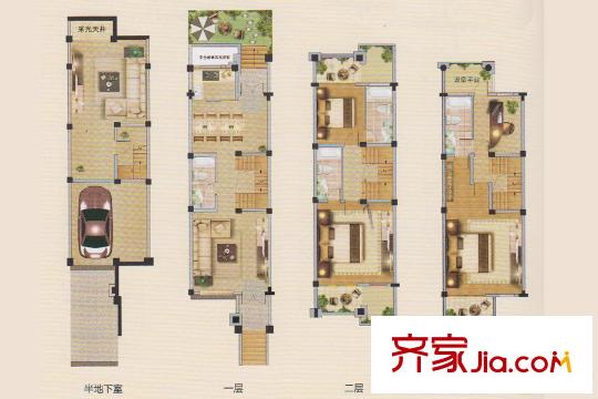 盛世兰亭G户型 4室2厅4卫1厨