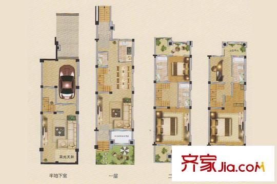 盛世兰亭D户型 4室2厅4卫1厨