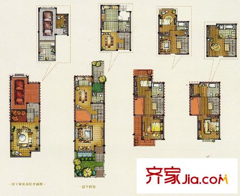 嘉利华府庄园A4N户型 4室3厅4卫