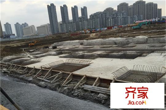 万科润园工地打地基实景(2015.9)