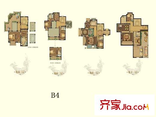 太湖锦绣园丽庭B4户型 7室7厅7卫1厨