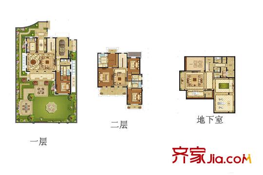 绿城雅园Zn1m-户型 5室6厅7卫1厨