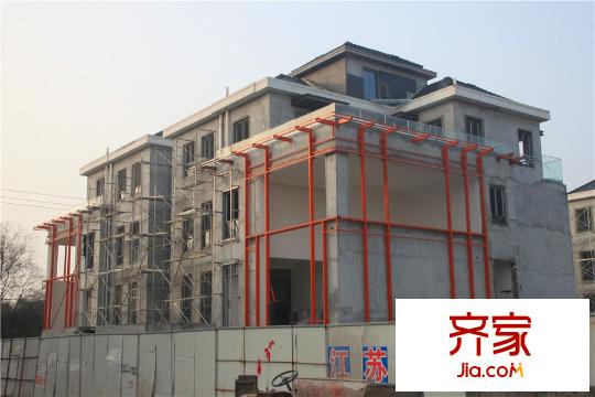 吉宝・澜岸铭邸别墅工程进度实景(2015.12)