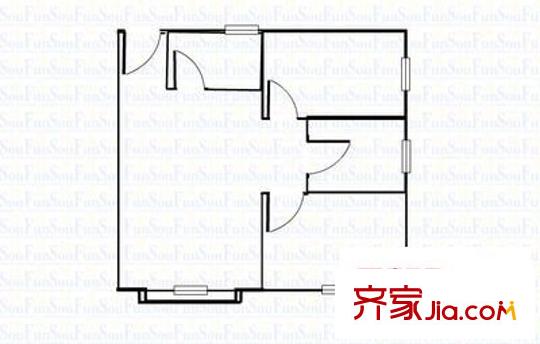 華都花園二期 2室 戶型圖