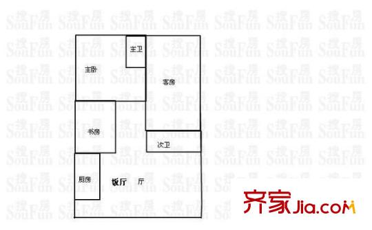 萬(wàn)江住宅 3室 戶(hù)型圖