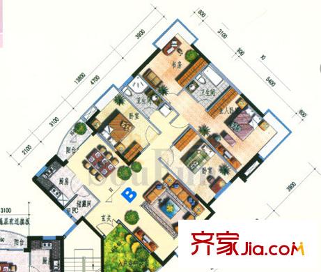 聚龍灣   戶型圖