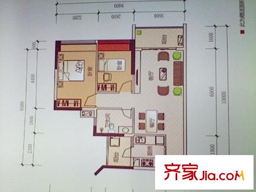 長安新世紀(jì)宜居 3室 戶型圖