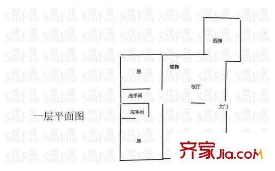 聽湖居（松山湖） 2室2廳 戶型圖