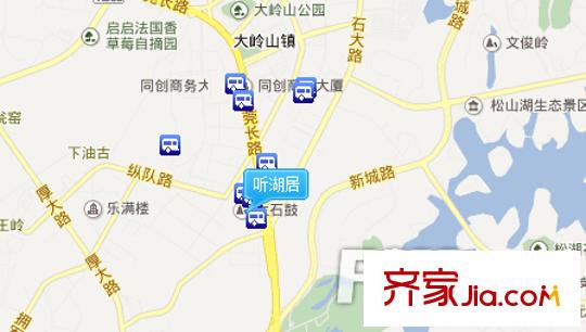 聽湖居交通圖 