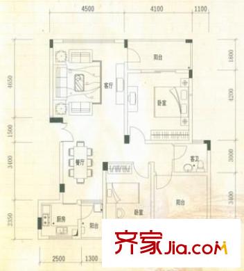 萬(wàn)江住宅 7室 戶(hù)型圖