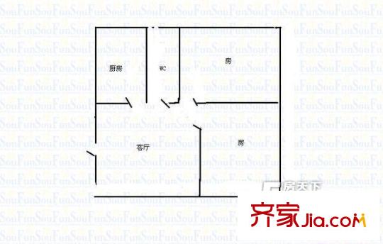 花園新村 2室戶型圖