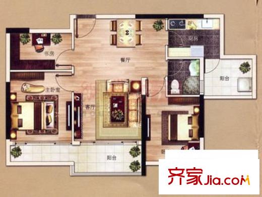 新安大廈 3室 戶型圖