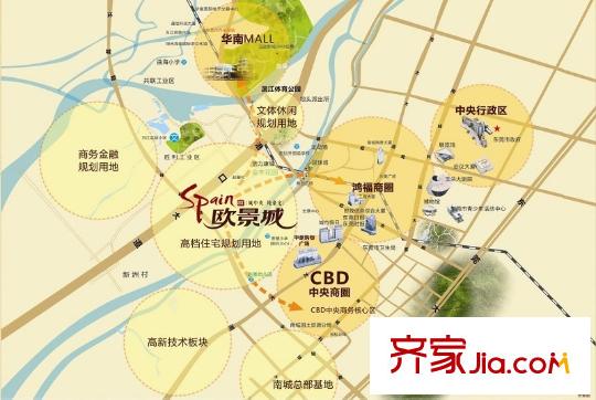 深業(yè)歐景城交通圖
