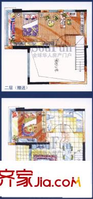 香繽時代園 2室 戶型圖